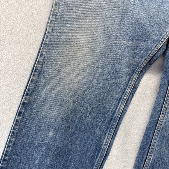 Vintage Levis 517 Jeans Mens 40x30 Fit 37x29 Whisker Faded Orange Tab Bootcut - Picture 3 of 13